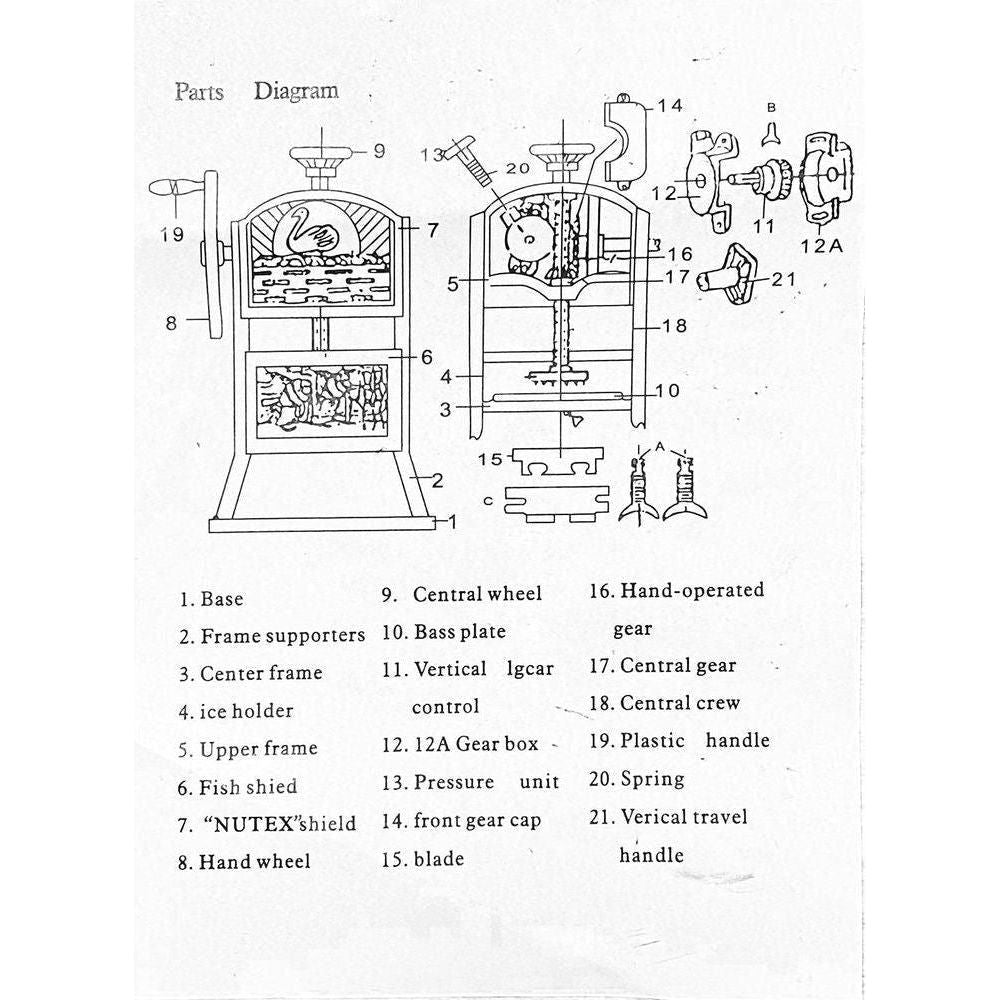 Meiho Manual Ice Shaving Machine - KHM Megatools Corp. Meiho Manual Ice Shaving Machine - KHM Megatools Corp.